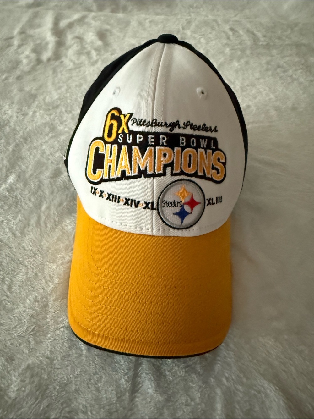 Reebok Pittsburgh Steelers 6x’s Super Bowl Champions NFL Team Apparel Ball Cap